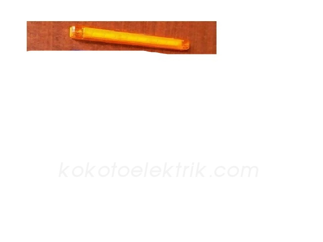 TAS-011S24 PARMAK LAMBA 9 LEDLİ İNCE 18CM SARI  24V 