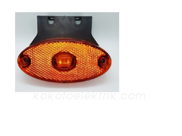 TAS-006S24 YAN SALLAMA LAMBA LEDLİ OVAL SARI 24V  3050LB24 