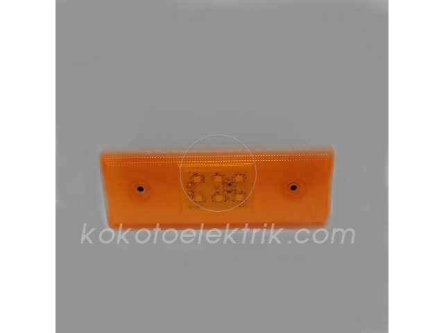 TAS-034S24 SİDE MARKER LAMBA     DÜZ  SARI 24V 6 LEDLİ 
