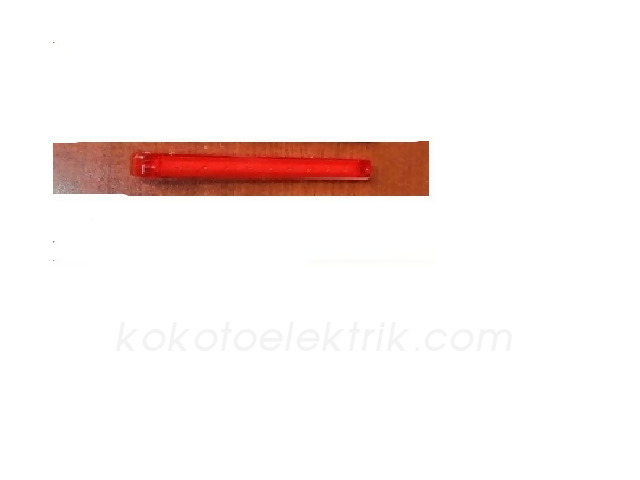 TAS-011K24 PARMAK LAMBA 9 LEDLİ İNCE 18CM KIRMIZI  24V 