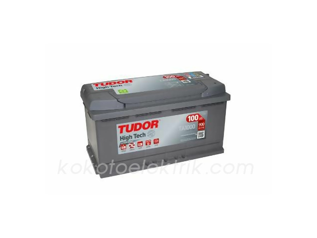 TUDOR-TA1000 AKÜ 12V 100A    NORMAL   