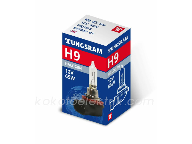 TUNG-53100 12V H9        AMPUL 65W            TUNGSRAM   53100U         92565 