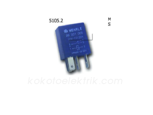 UNUVAR-51052 ROLE MİKRO 12V 5 FİŞLİ 87A 
