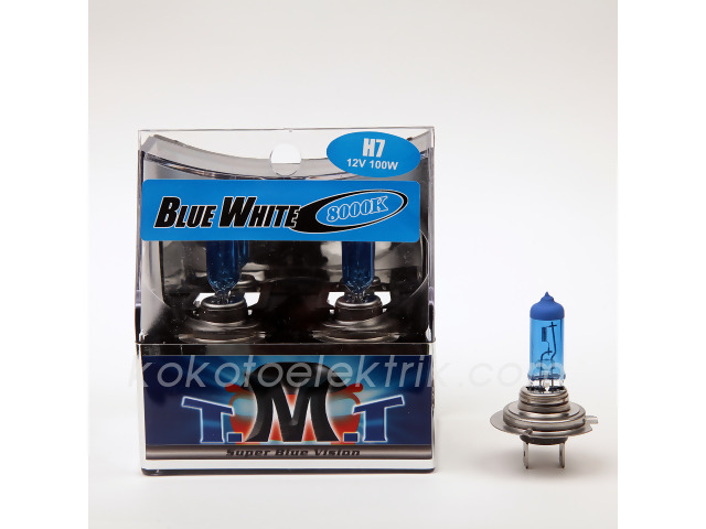 TMT-12210B 12V H7*****AMPUL 100W BEYAZ IŞIK 5000K  TMT 