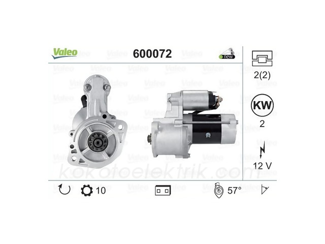 VAL-600072 MARŞ MOTORU 12V 10D HYUNDAİ STAREX 