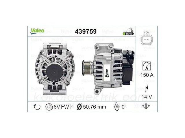 VAL-439759 ALTERNATÖR 12V 150A PEJO CİTROEN FG15T044-FG15T072 