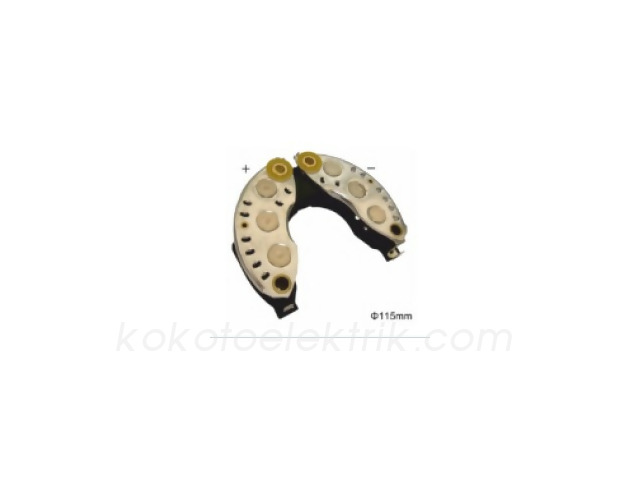 VRT-VPR0551 DİYOT TABLASI VALEO TİP 35A  ARTI-EKSİ İKAZ DİOTSUZ  RP01 IPR135 2102686-190573 R9 R11 R19  