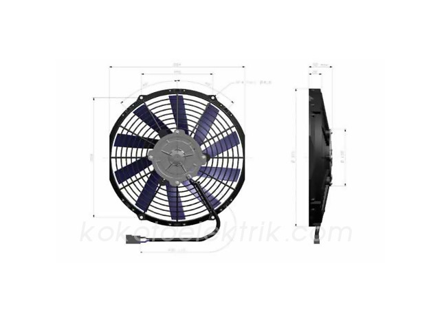 WUTSE-430025920178 FAN MOTORU 24V 11 İNÇ  EMİCİ 