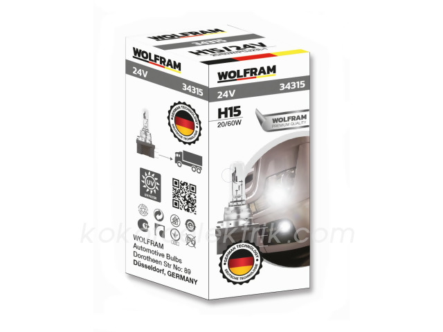 WLF-34315 24V H15      AMPUL 20W-60W                WOLFRAM 