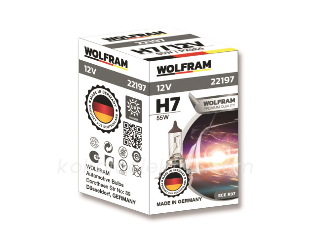 WLF-22197 12V H7        AMPUL 55W                   WOLFRAM 