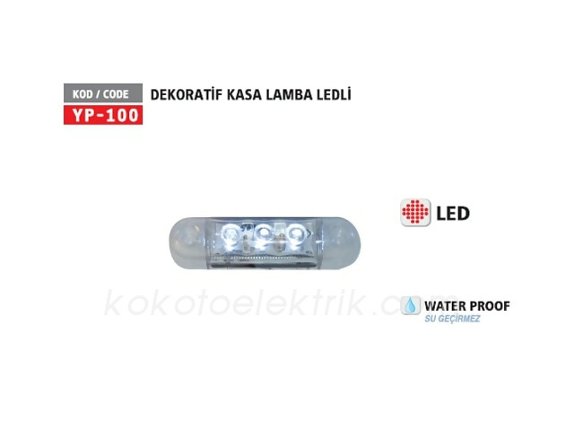 YUCE-YP100B LEDLİ KASA POZİYON LAMBA BEYAZ 