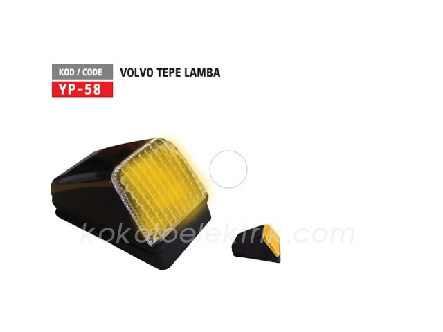 YUCE-YP58S ÜNİVERSAL TEPE LAMBASI SARI VOLVO 