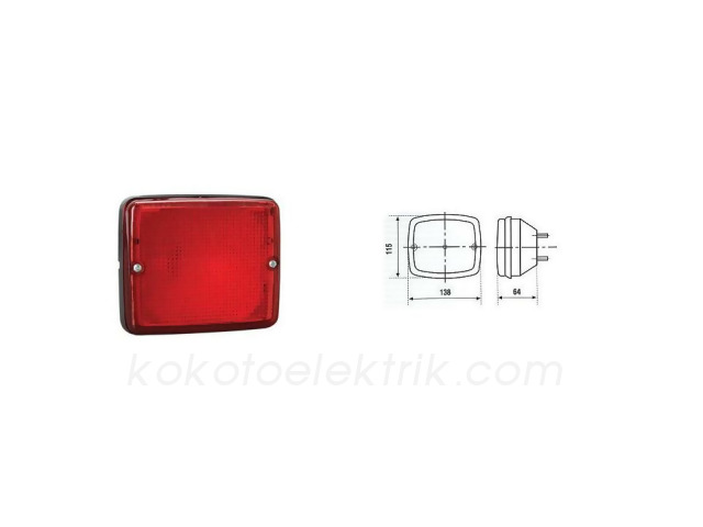 YUCE-YP14CK STOP CAMI  KIRMIZI MERCEDES 304 403 M23  KARE   YUCE 