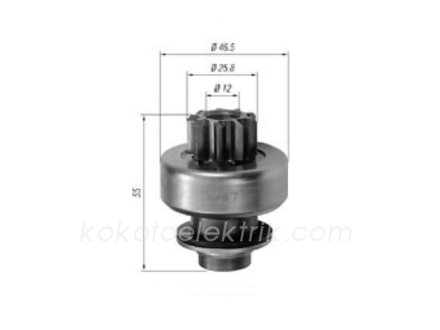 ZEN-287 MARŞ DİŞLİ{R9 PJ205 PJ305 CİTROEN} 9D VALEO TİP VALEO99931  F72331  Z287  Z1187  SDR8000  SDR8006 