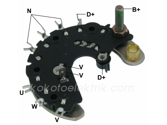 GAUSS-GA1841 DİYOT TABLASI VALEO TİP R-M8 R9 R11 DUCATO CİTROEN SAXO PJ106 PJ306 PJ405  RP14 IPR844 REC916 GA1841 