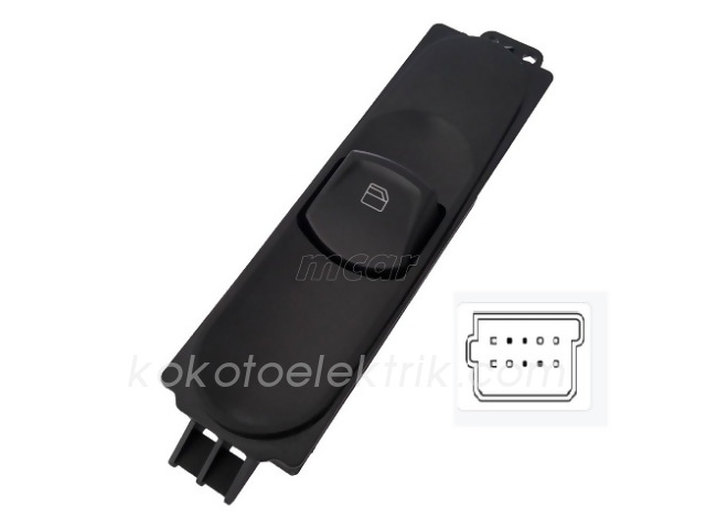 KRAW-AN521 CAM KALDIRMA ANAHTARI TEKLİ SAĞ 4 FİŞLİ  MERCEDES VİTO                MCAR-AN521 