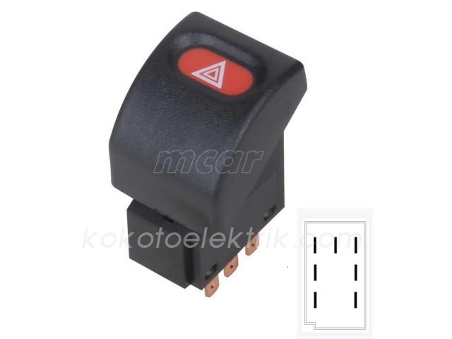 KRAW-AN1380 DÖRTLÜ ANAHTARI 7 FİŞLİ OPEL ASTRA F  GM       MCAR-AN1380 