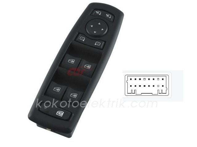 KRAW-AN730 CAM KALDIRMA ANAHTARI 4LÜ  MEGAN 3             MCAR-AN730 