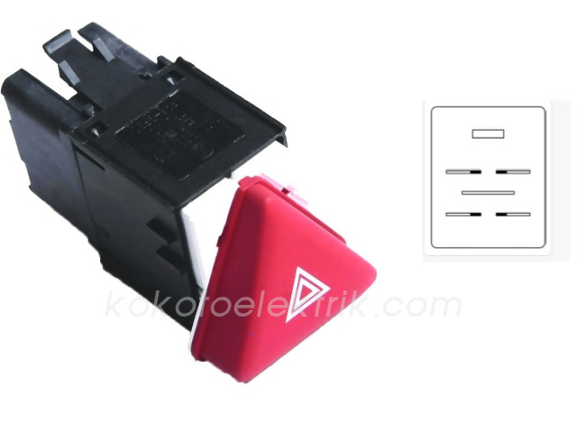 KRAW-AN485 DÖRTLÜ ANAHTARI VW GOLF 5 JETTA     KOBE VW67   MCAR-AN485  