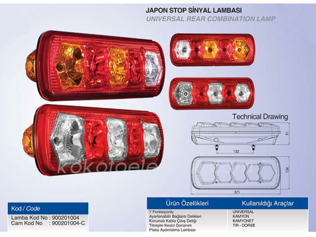 CERAY-201004C SİNYAL CAMI JAPON TİP 