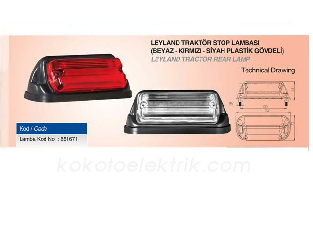 CERAY-851671C STOP CAMI LEYLAND TRAKTÖR 