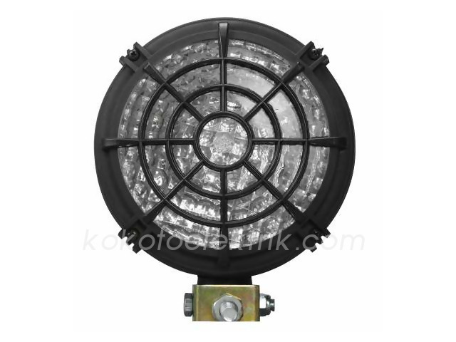 CERAY-838142 SİS LAMBASI YUVARLAK ÇALIŞMA LAMBASI BEYAZ KAFESLİ 